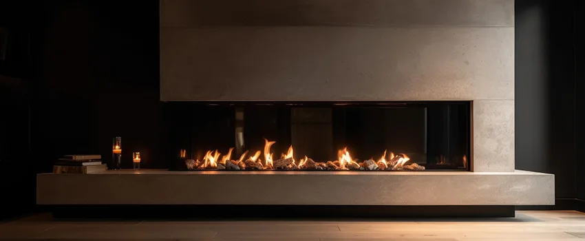 Gas Fireplace Ember Bed Design Services in Westbrook, Maine