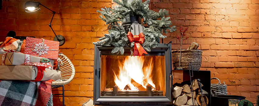 Travis Industries Linear Gas Fireplace Installation in Westbrook, Maine