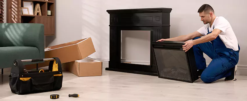 Old Rusted Metal Fireplace Repair And Replacement in Westbrook, ME